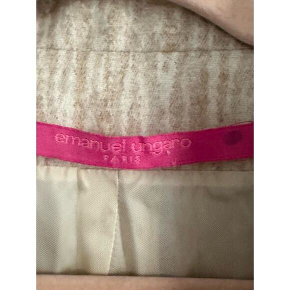 EMANUEL UNGARO Paris Wool Angora Cashmere Blazer Jacket - Sz 36 (US Sz 4) - Picture 3 of 8